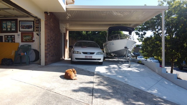 Before & after ... — Builder work by GC-Patios in Paradise Point