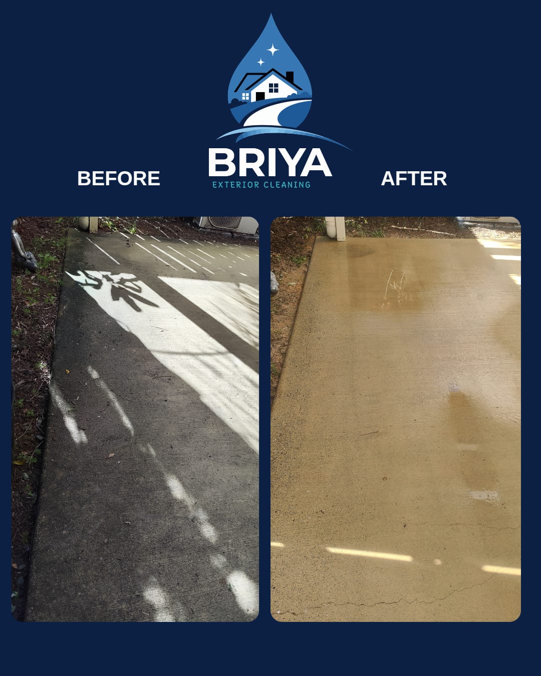 Cleaning Services work by BRIYA Exterior Cleaning